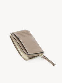 Porte-monnaie Darryl avec fentes pour cartes en cuir - Motty Grey