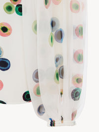 Top avec impression fusion en crêpe biologique - Multicolor