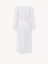Robe en crêpe biologique - Blanc