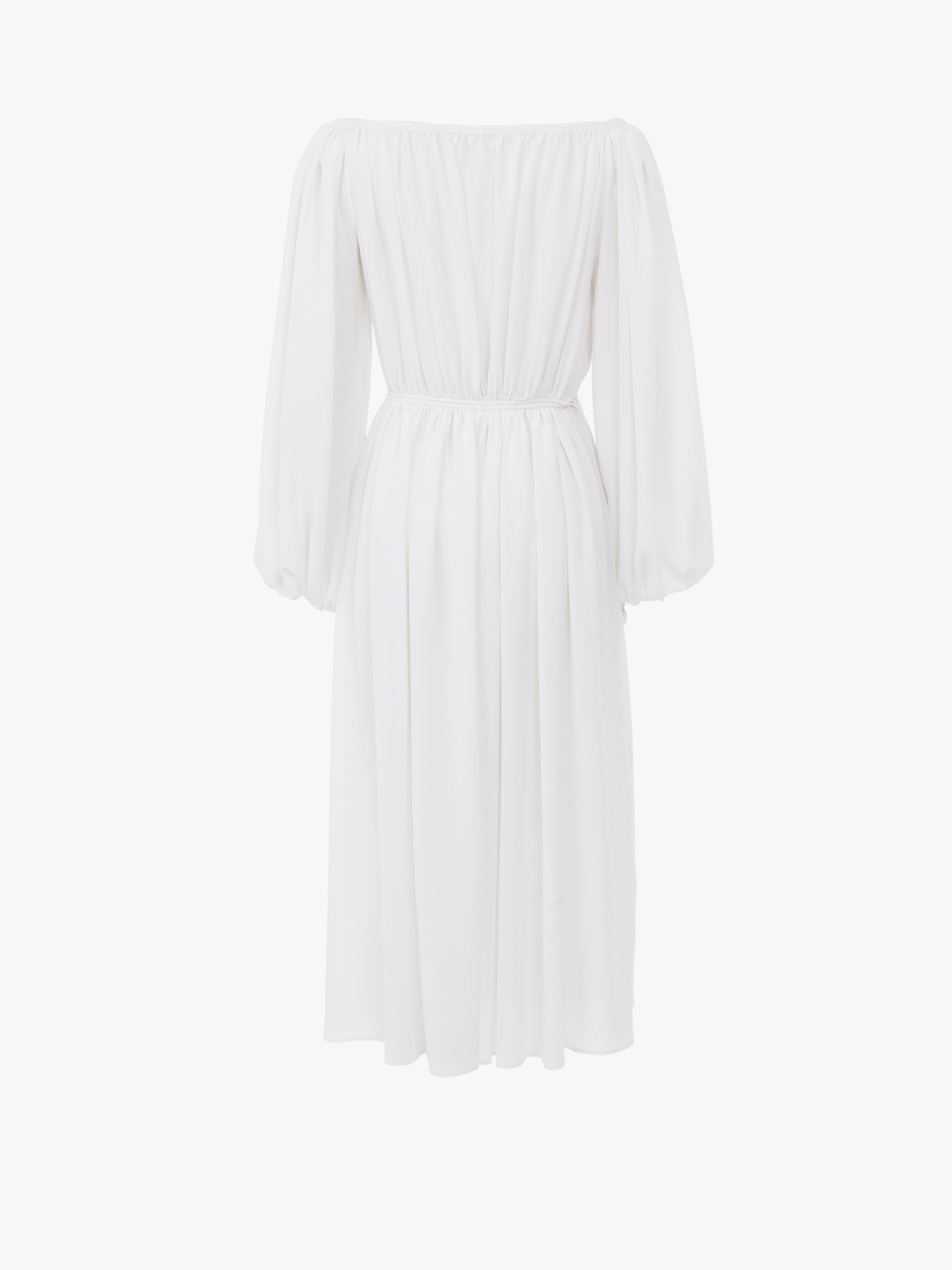 Robe en crêpe biologique - Blanc