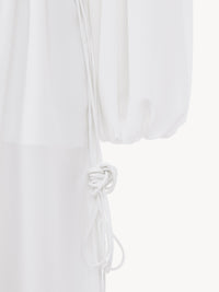 Robe en crêpe biologique - Blanc