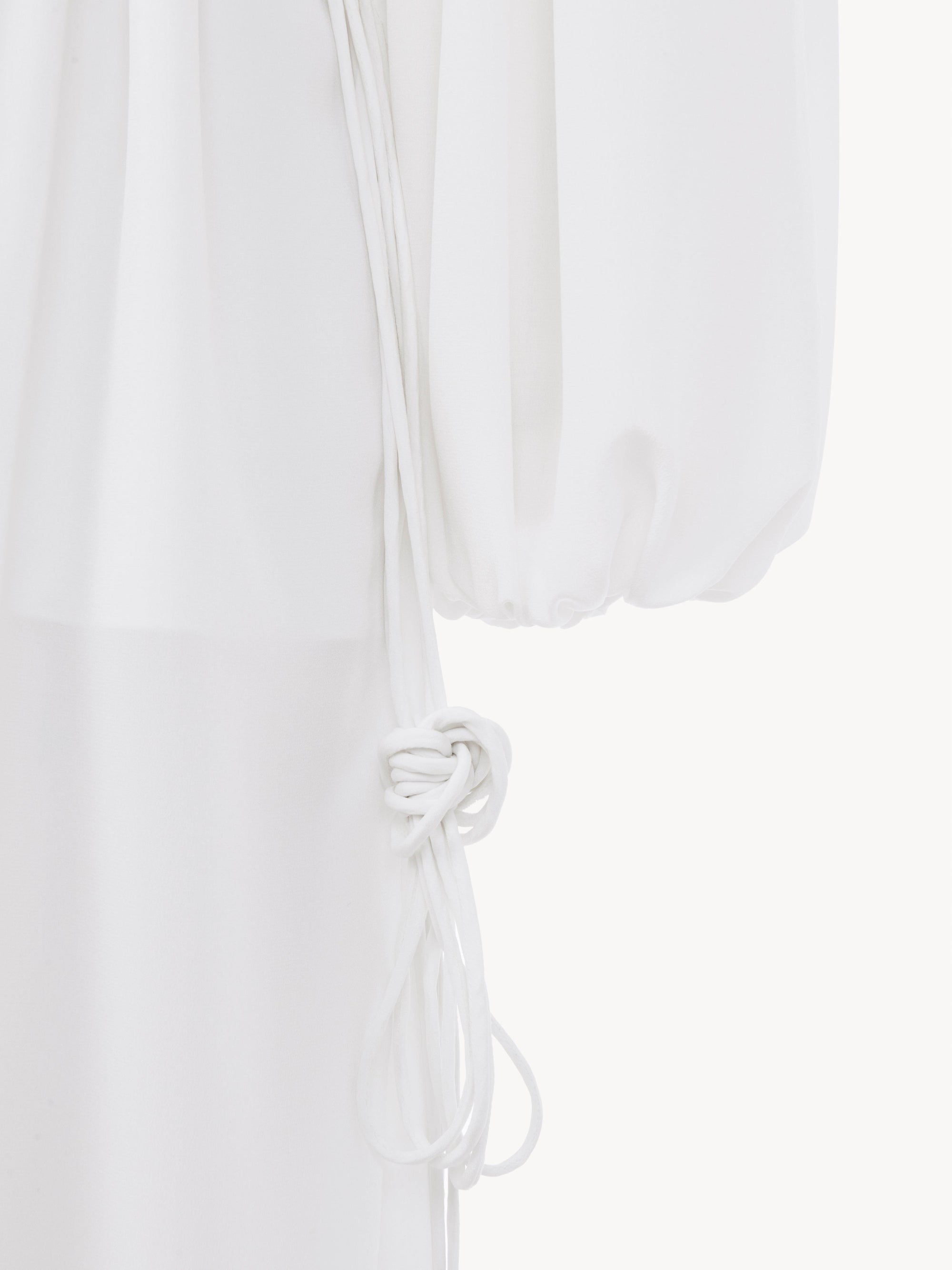 Robe en crêpe biologique - Blanc