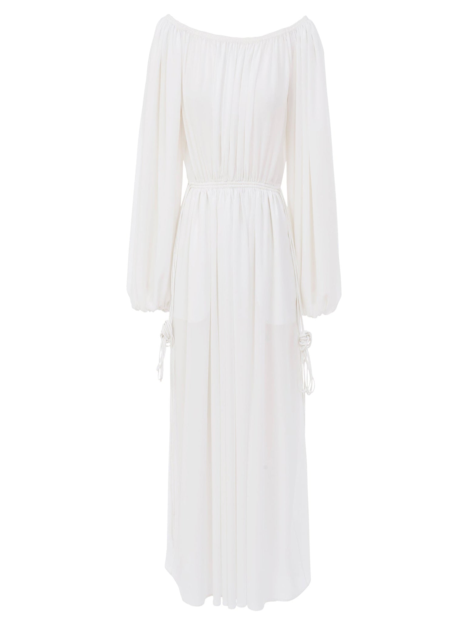 Robe en crêpe biologique - Blanc