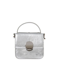 Mini sac à main Penelope en cuir - Argent