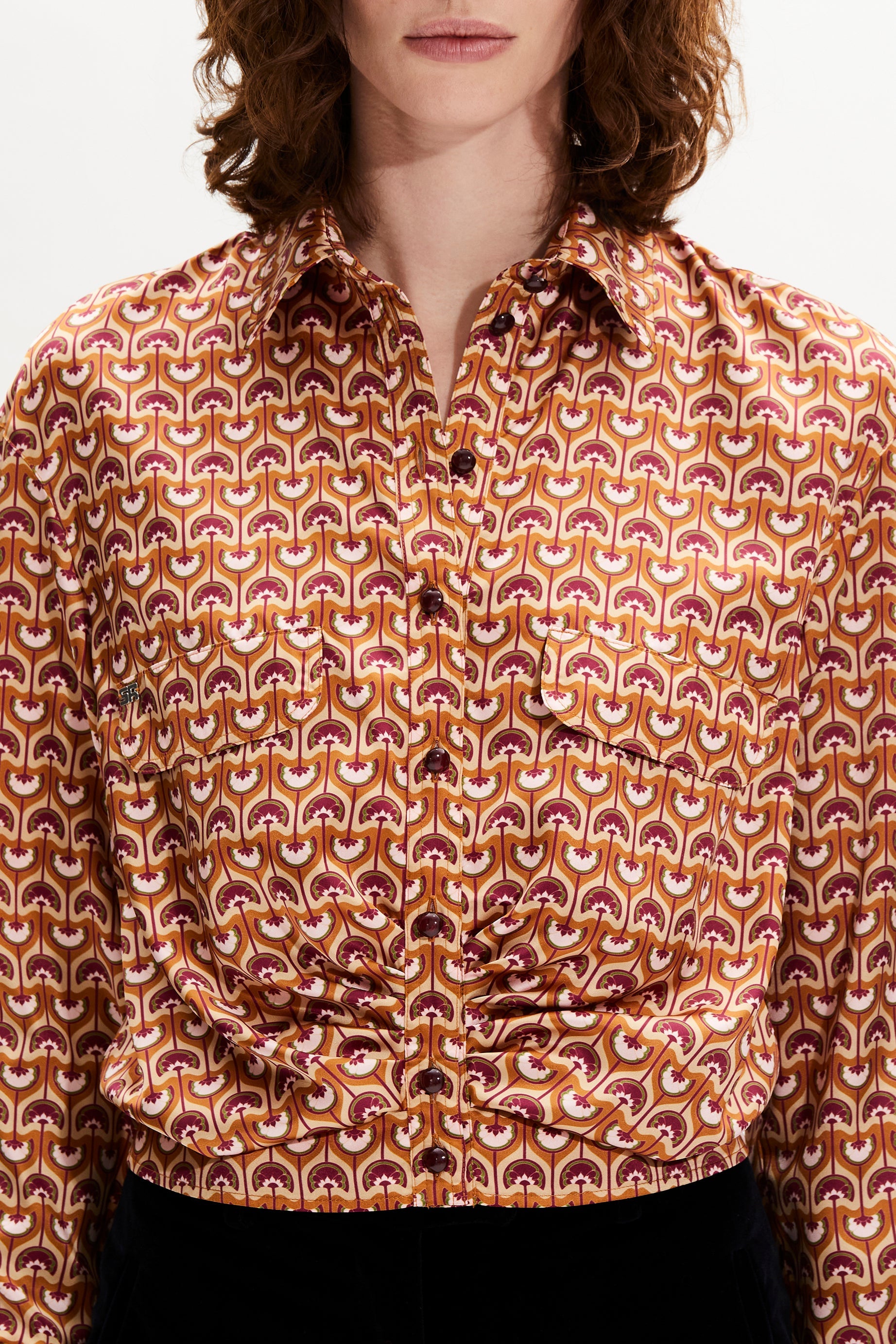 Blouse vintage papyrus - Rose