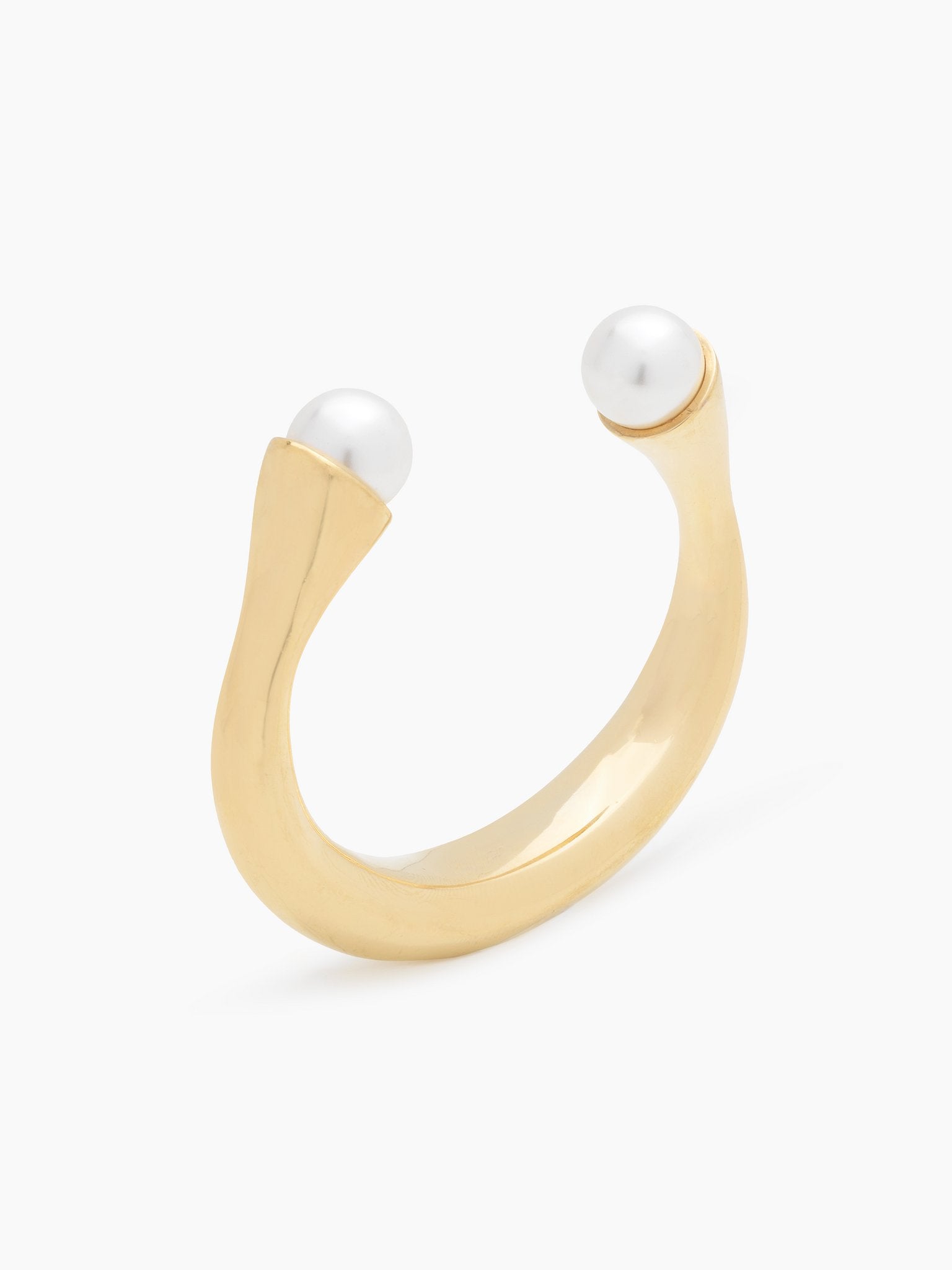 Braçelet Darcey Round en laiton - Pearl