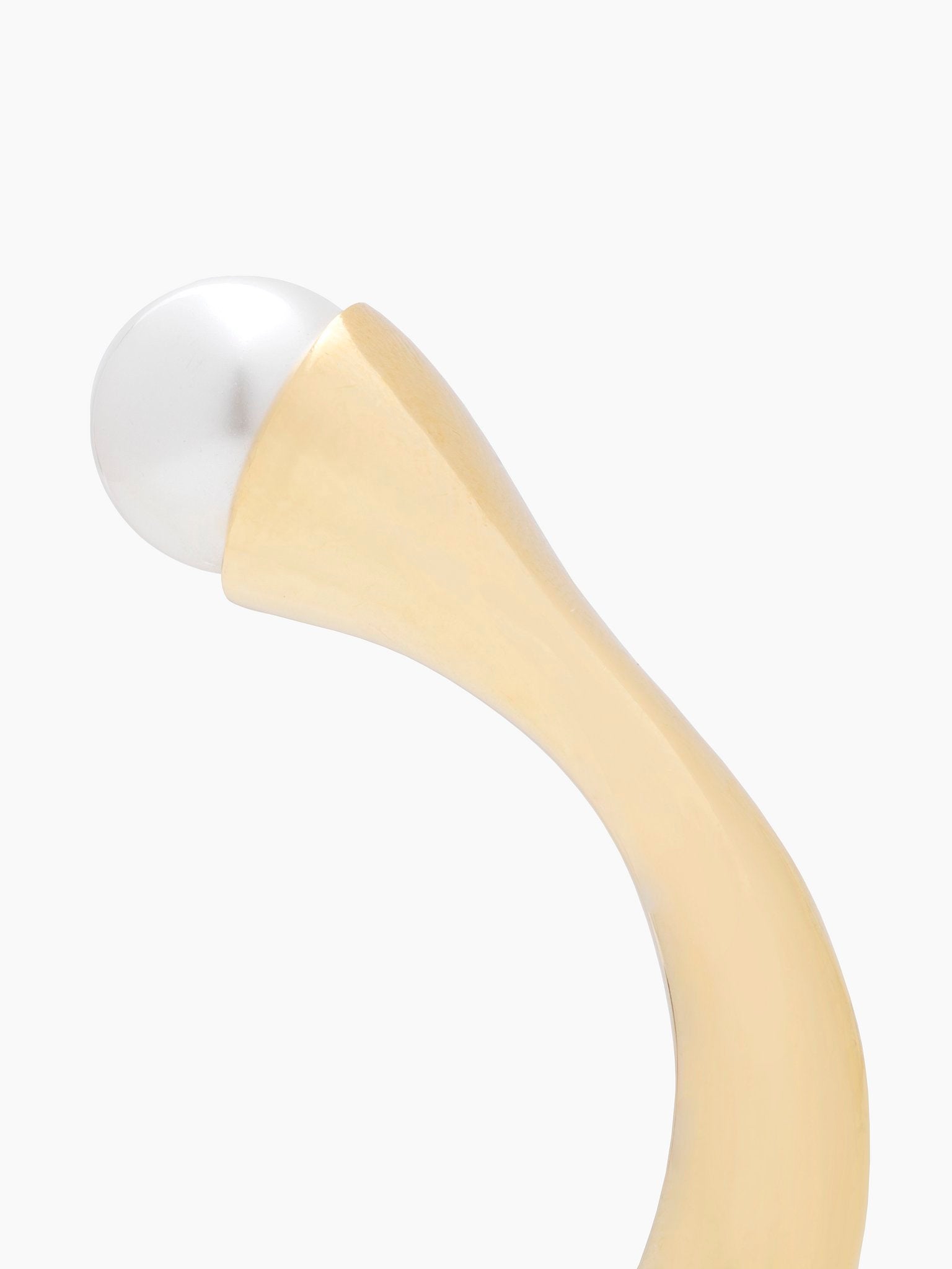Braçelet Darcey Round en laiton - Pearl