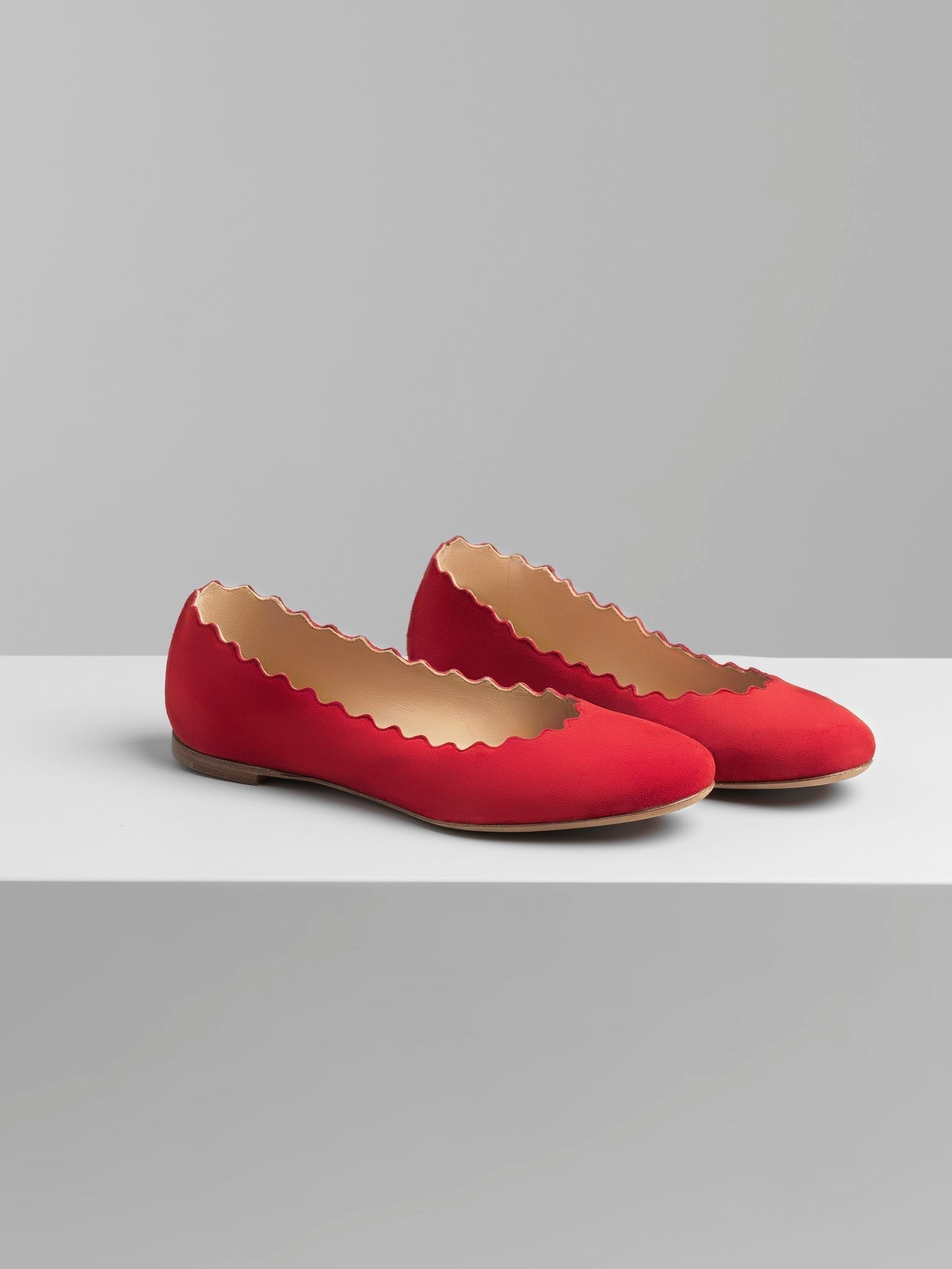 Ballerines Lauren en cuir - Red Flame
