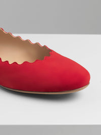 Ballerines Lauren en cuir - Red Flame