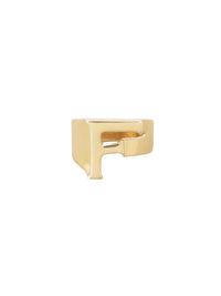 Bague Big Alphabet en laiton - Gold F