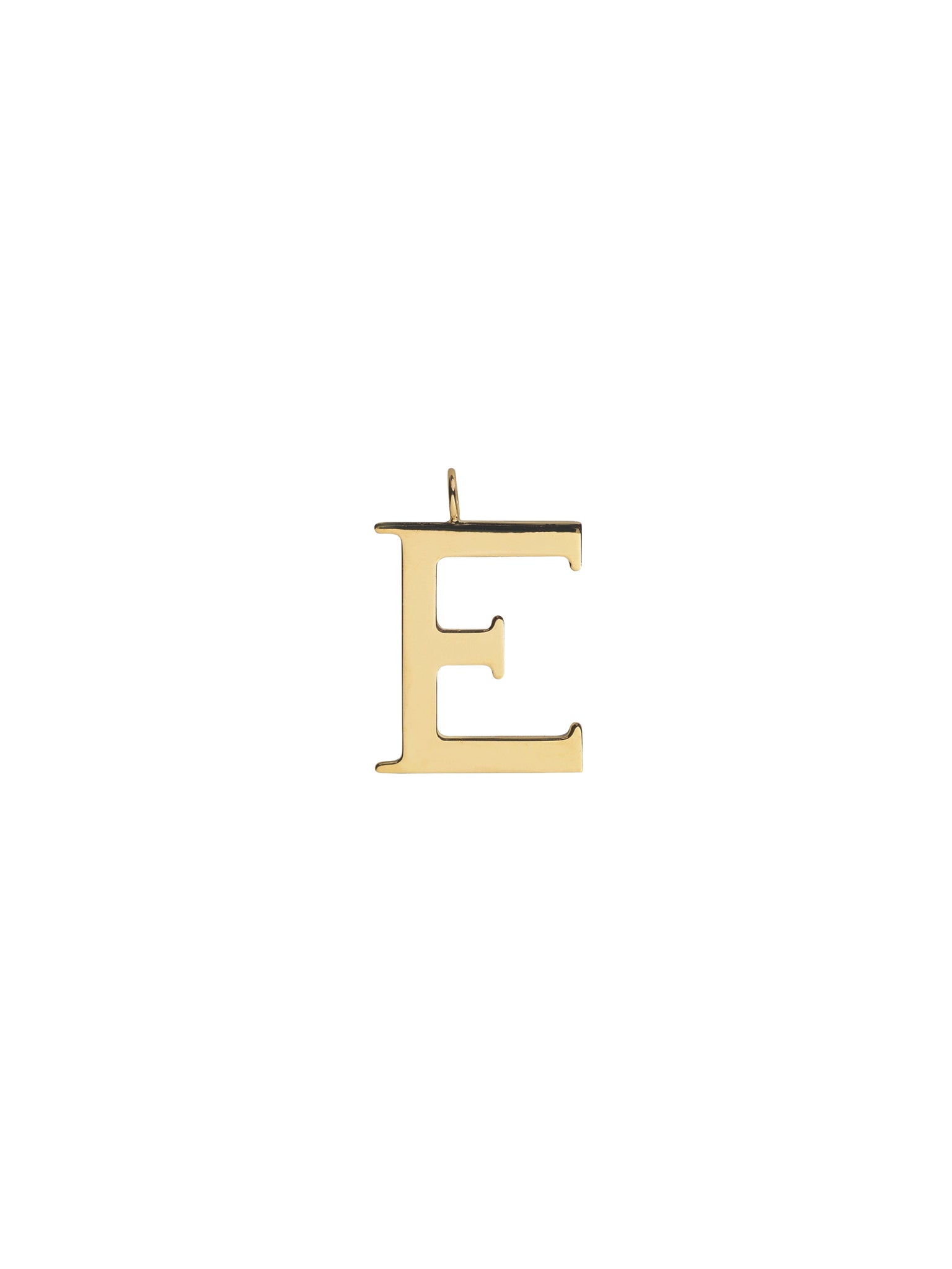 Pendentif pour sac Alphabet en laiton - Gold E