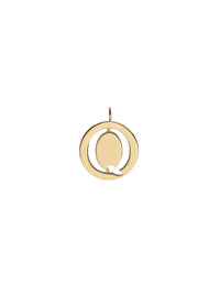 Pendentif pour sac Alphabet en laiton - Gold Q