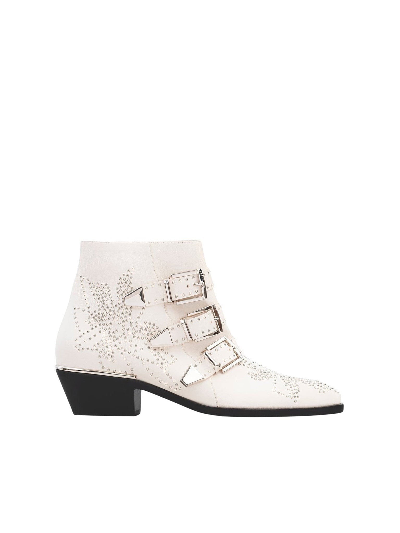 Bottines Susanna en cuir - Cloudy White
