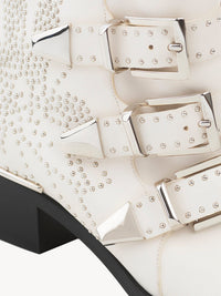 Bottines Susanna en cuir - Cloudy White