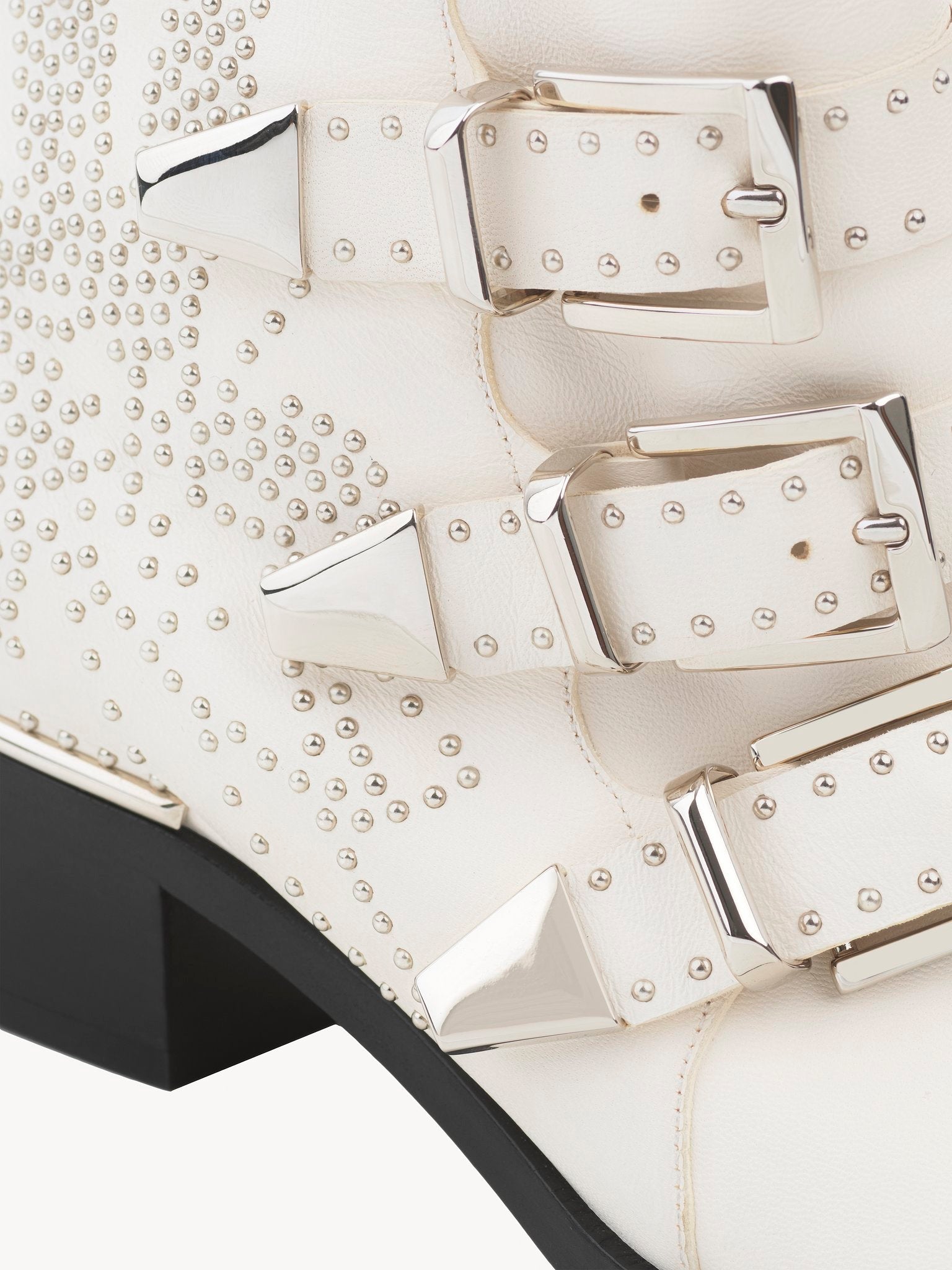 Bottines Susanna en cuir - Cloudy White