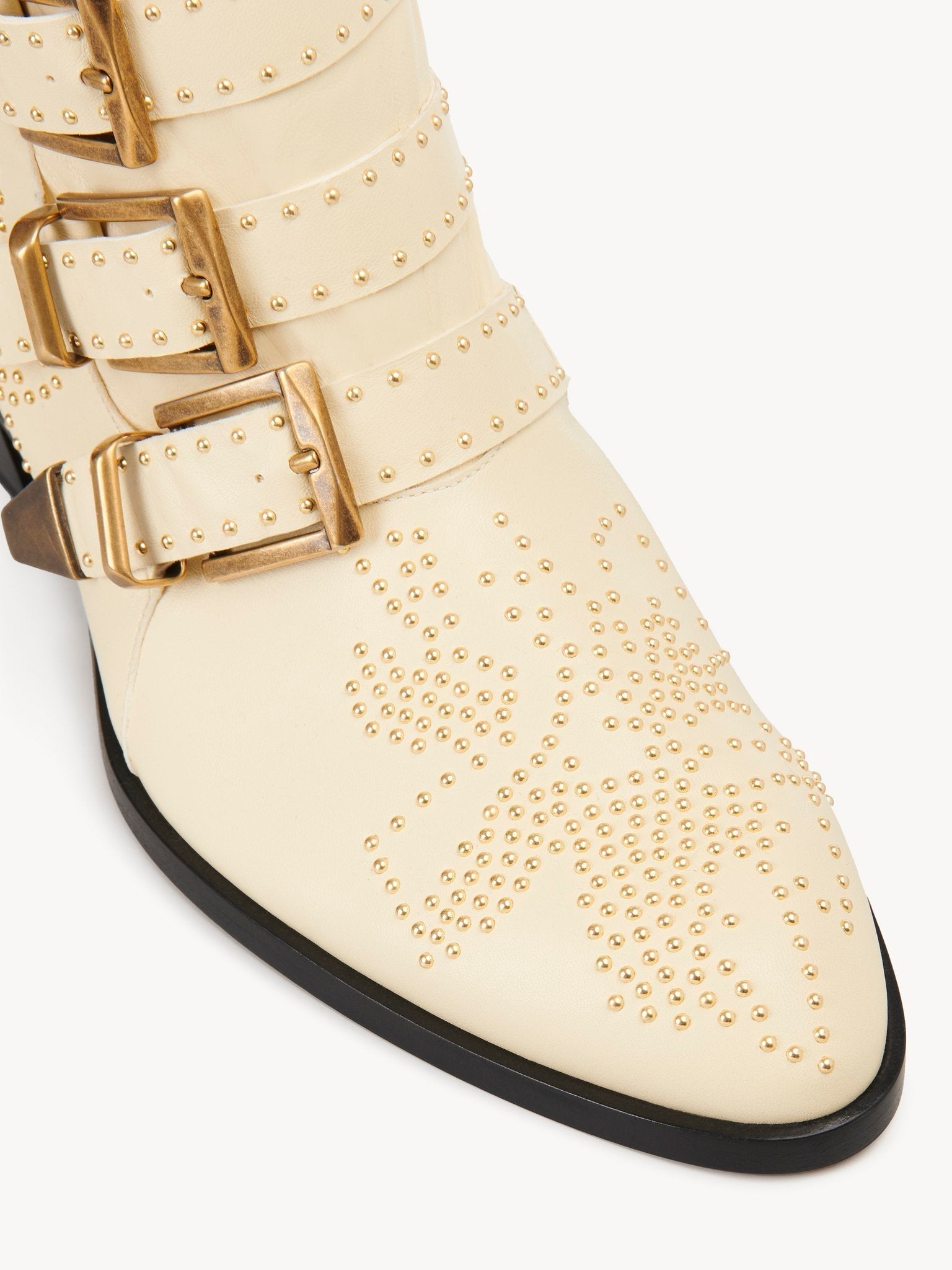 Bottines Susanna en cuir - Cloudy Cream