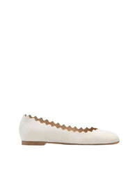 Ballerines Lauren en cuir - Cloudy White