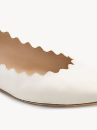 Ballerines Lauren en cuir - Cloudy White