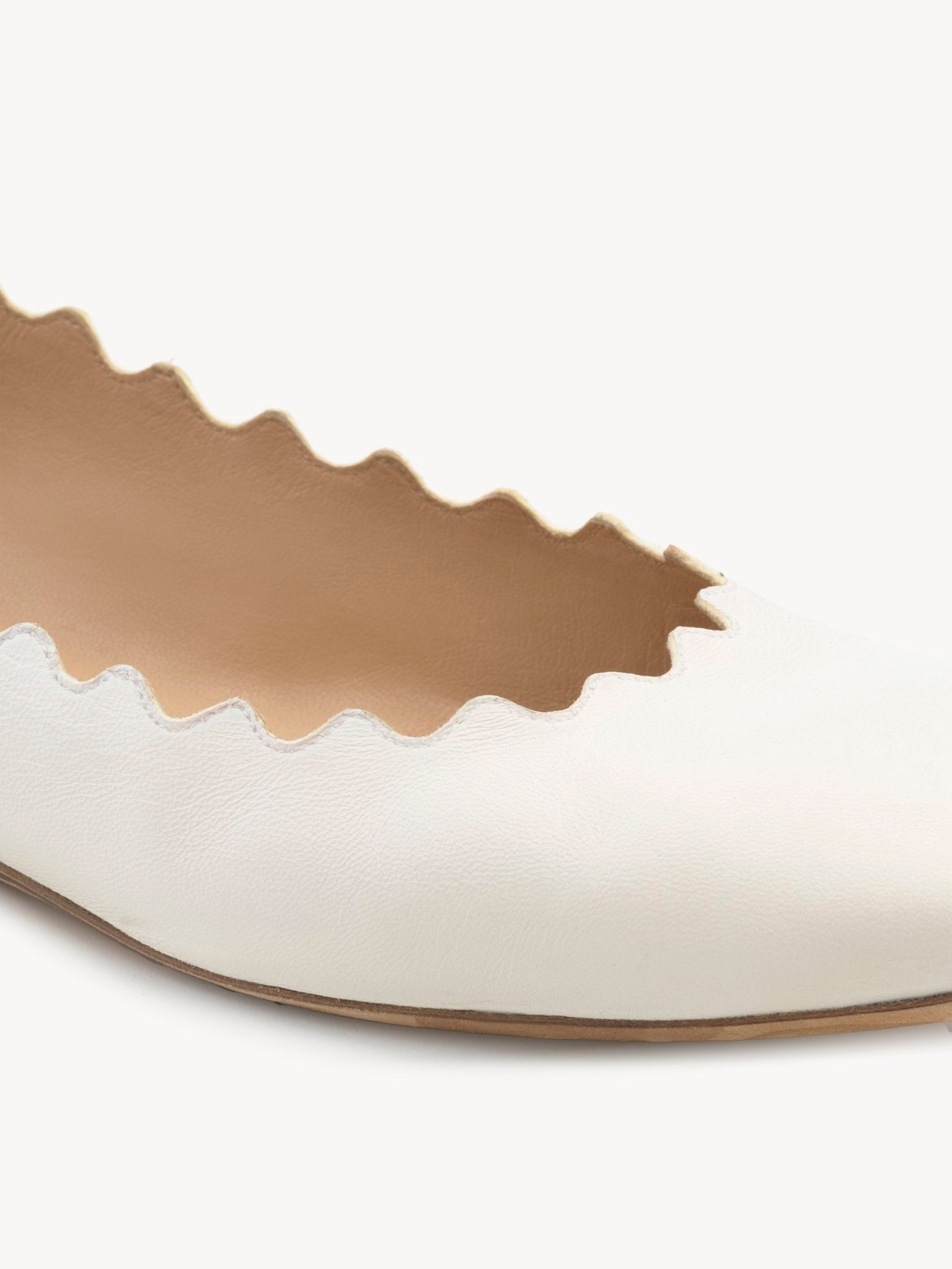 Ballerines Lauren en cuir - Cloudy White