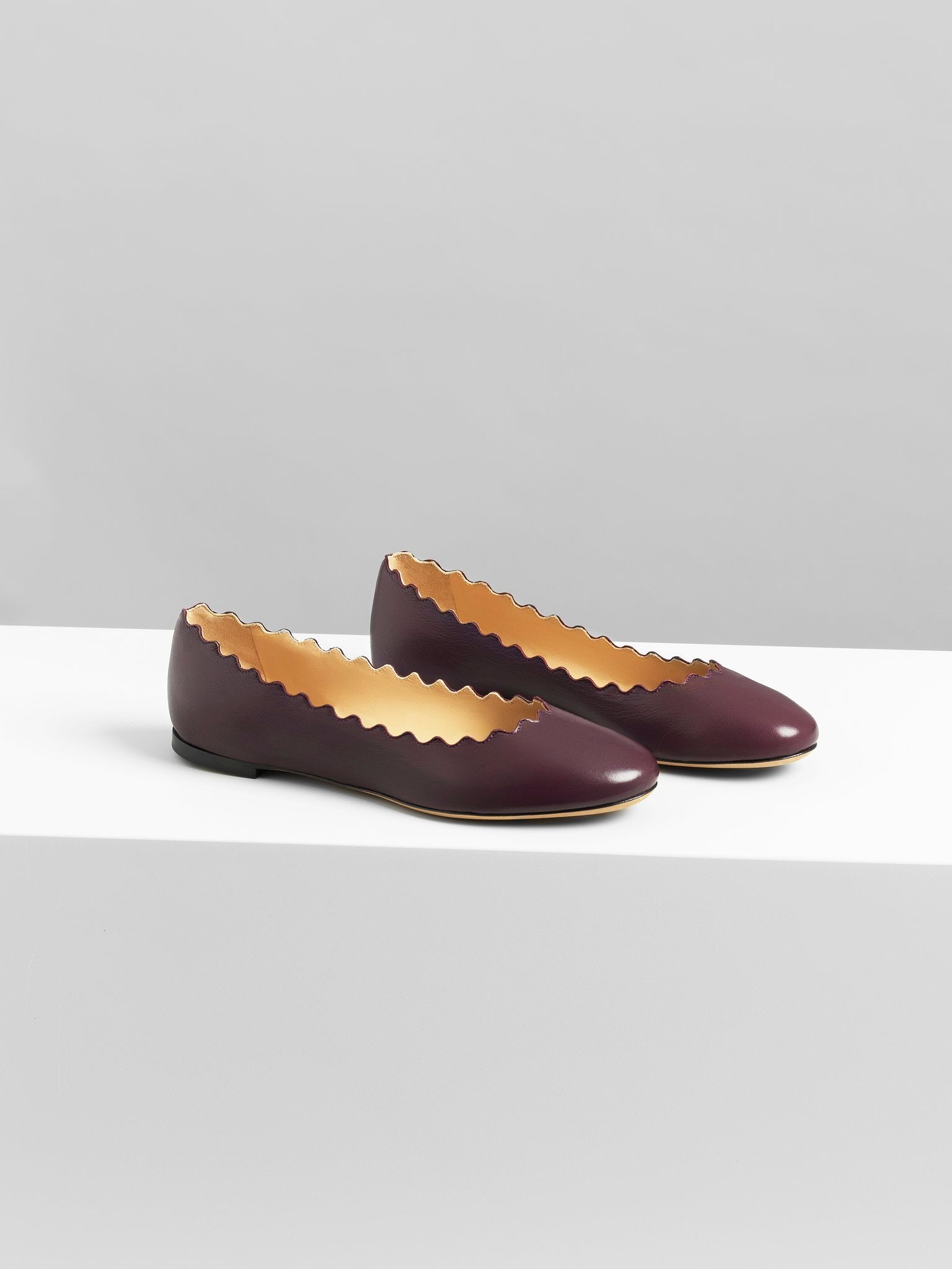 Ballerines Lauren en cuir - Dark Purple