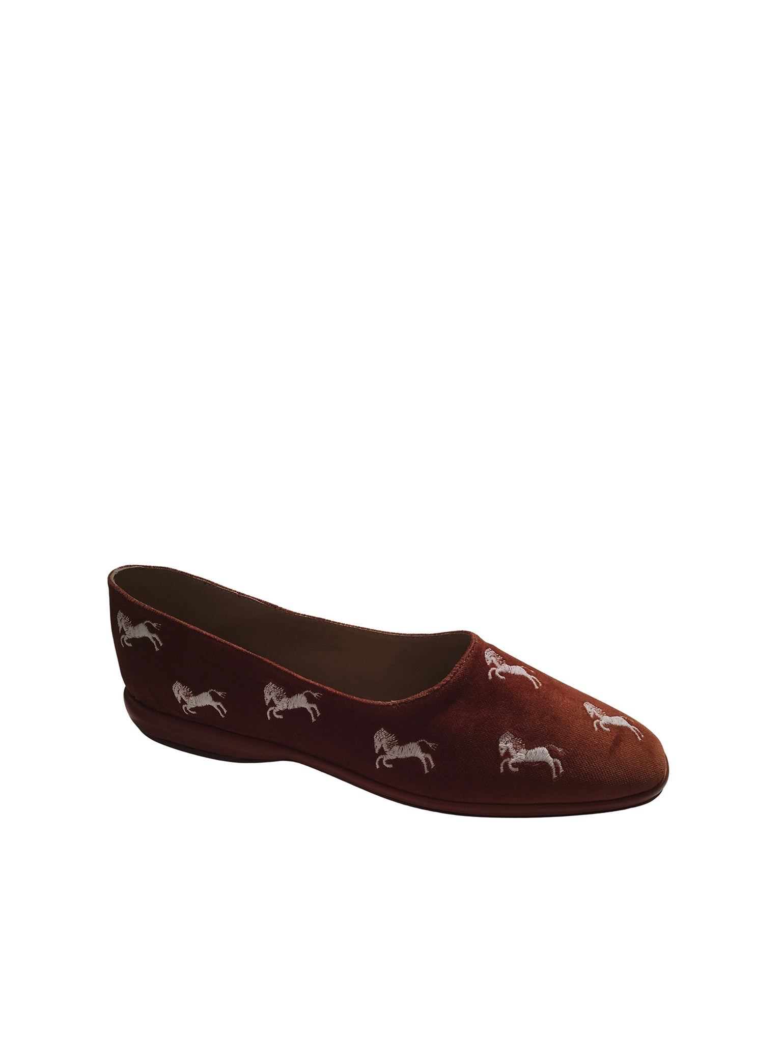 Ballerines Skye en velours - Brun Cramoisi