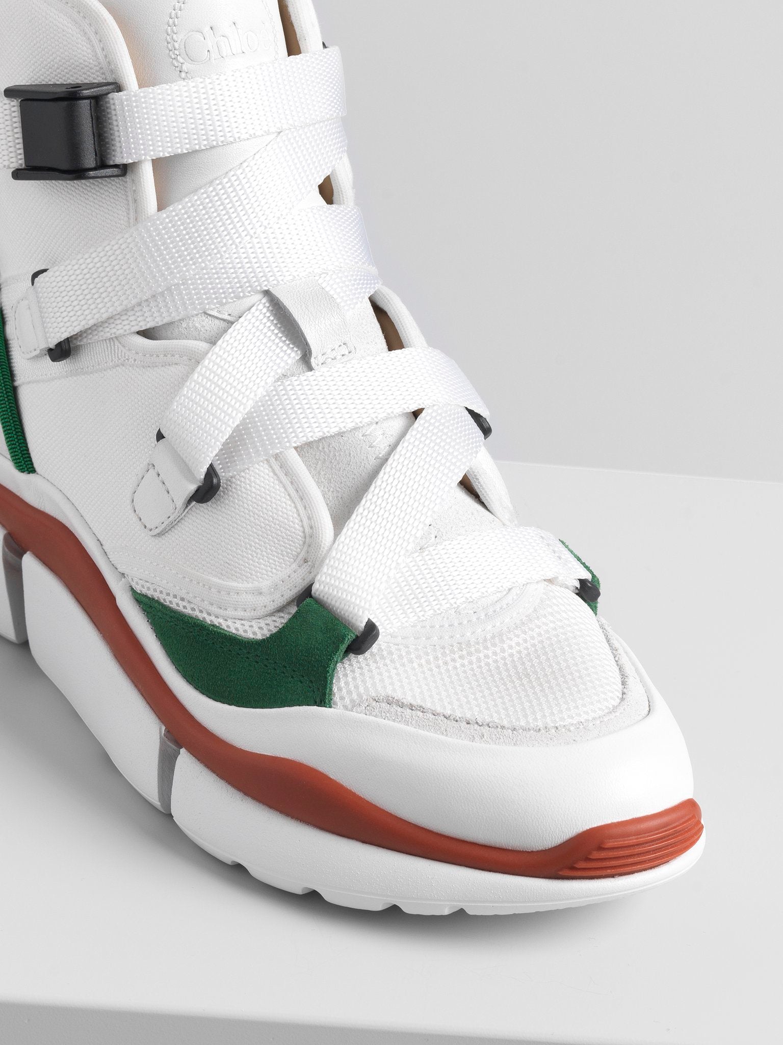 Sneakers Sonnie en cuir - Jungle Green