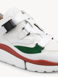 Sneakers Sonnie en cuir - Jungle Green