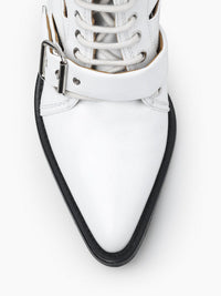 Bottines Rylee ajourées en cuir - White