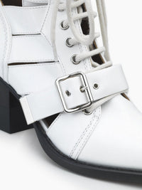 Bottines Rylee ajourées en cuir - White