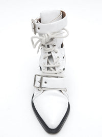 Bottines Rylee ajourées en cuir - White