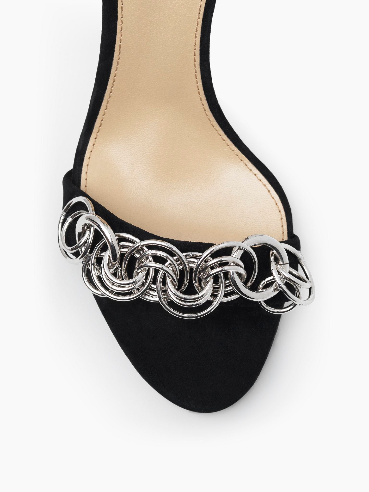 Sandales à talons Reese en cuir - Black Silver