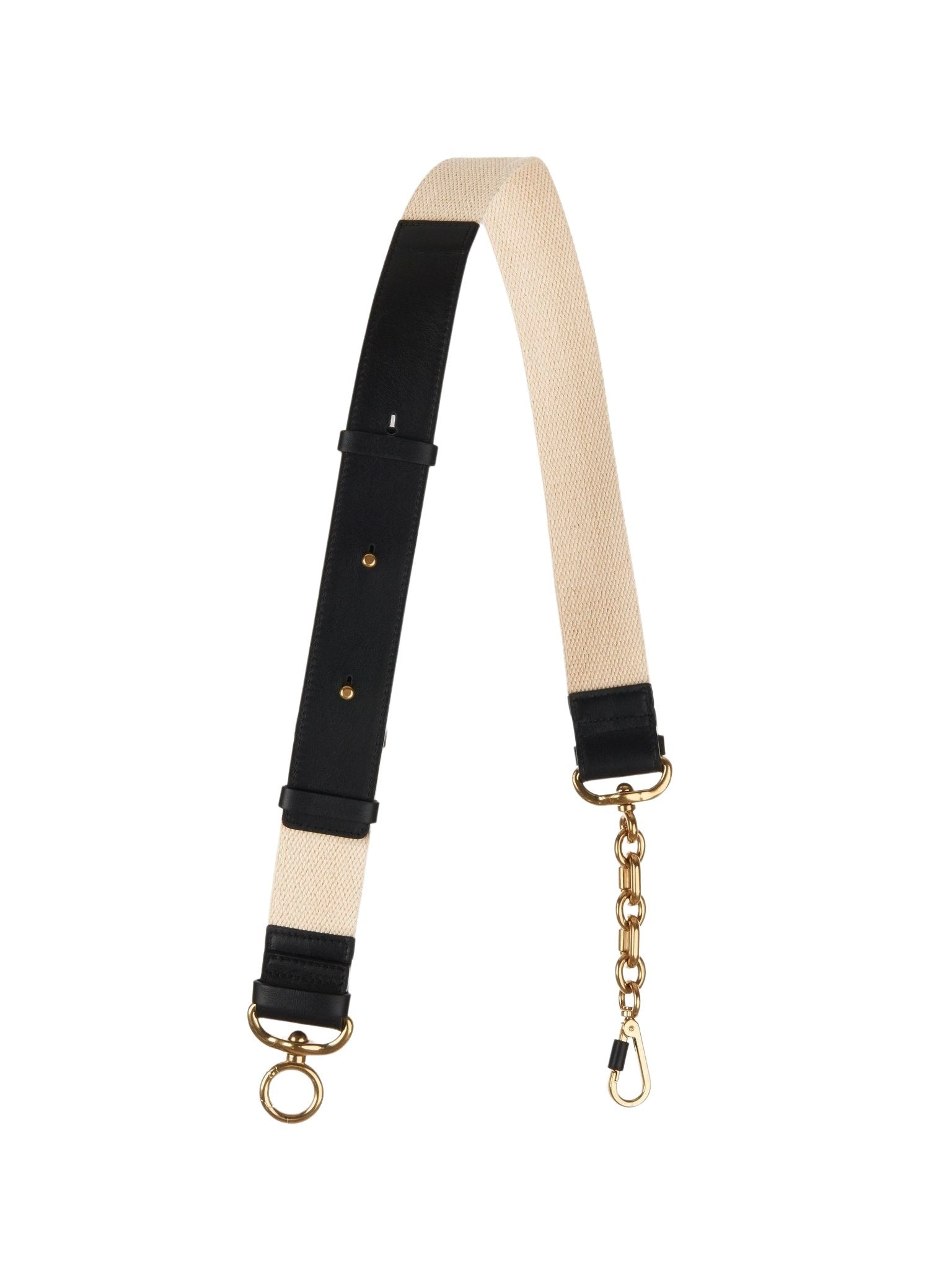 Bandoulière ajustable - Beige & Black