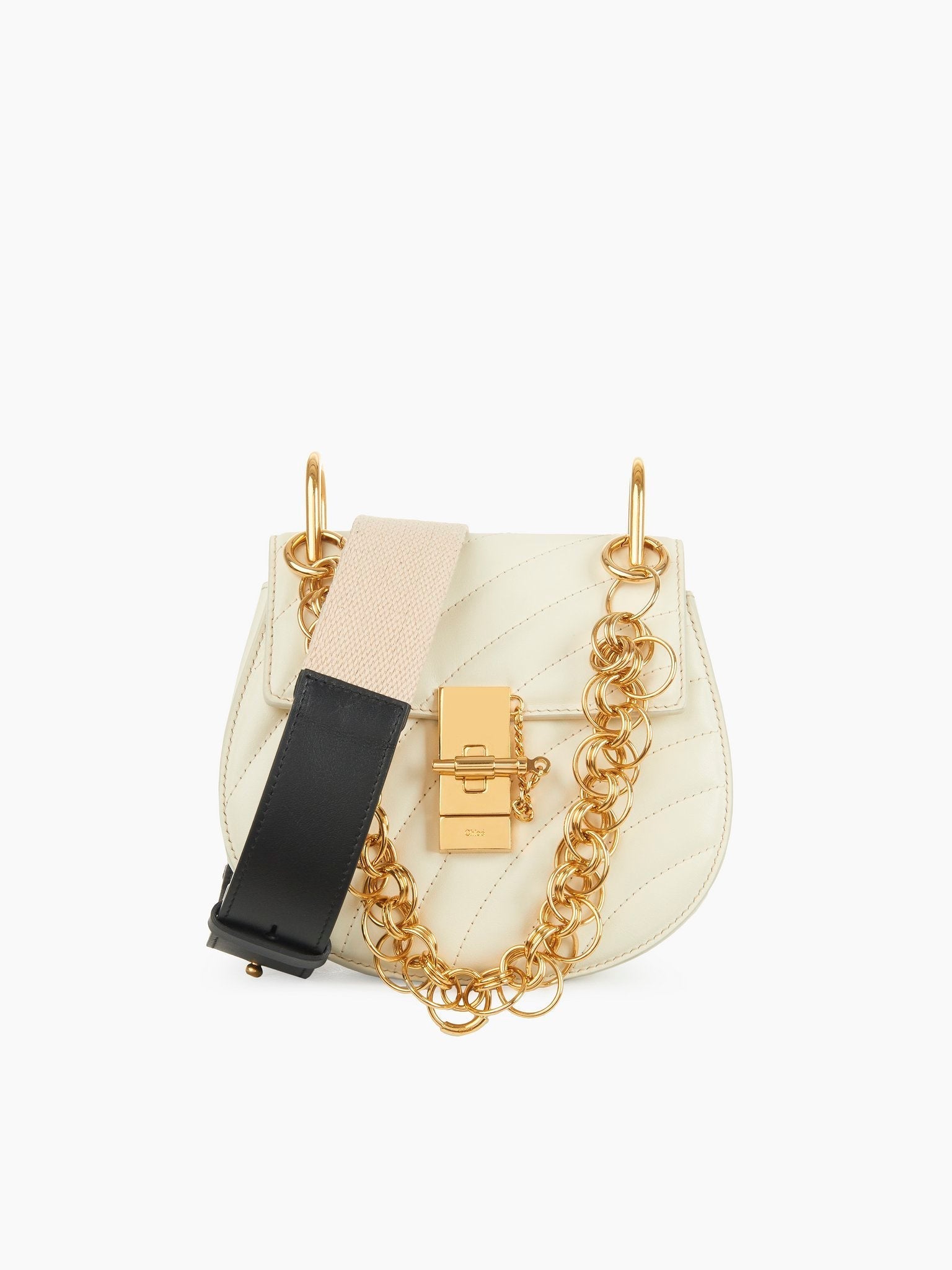 Bandoulière ajustable - Beige & Black