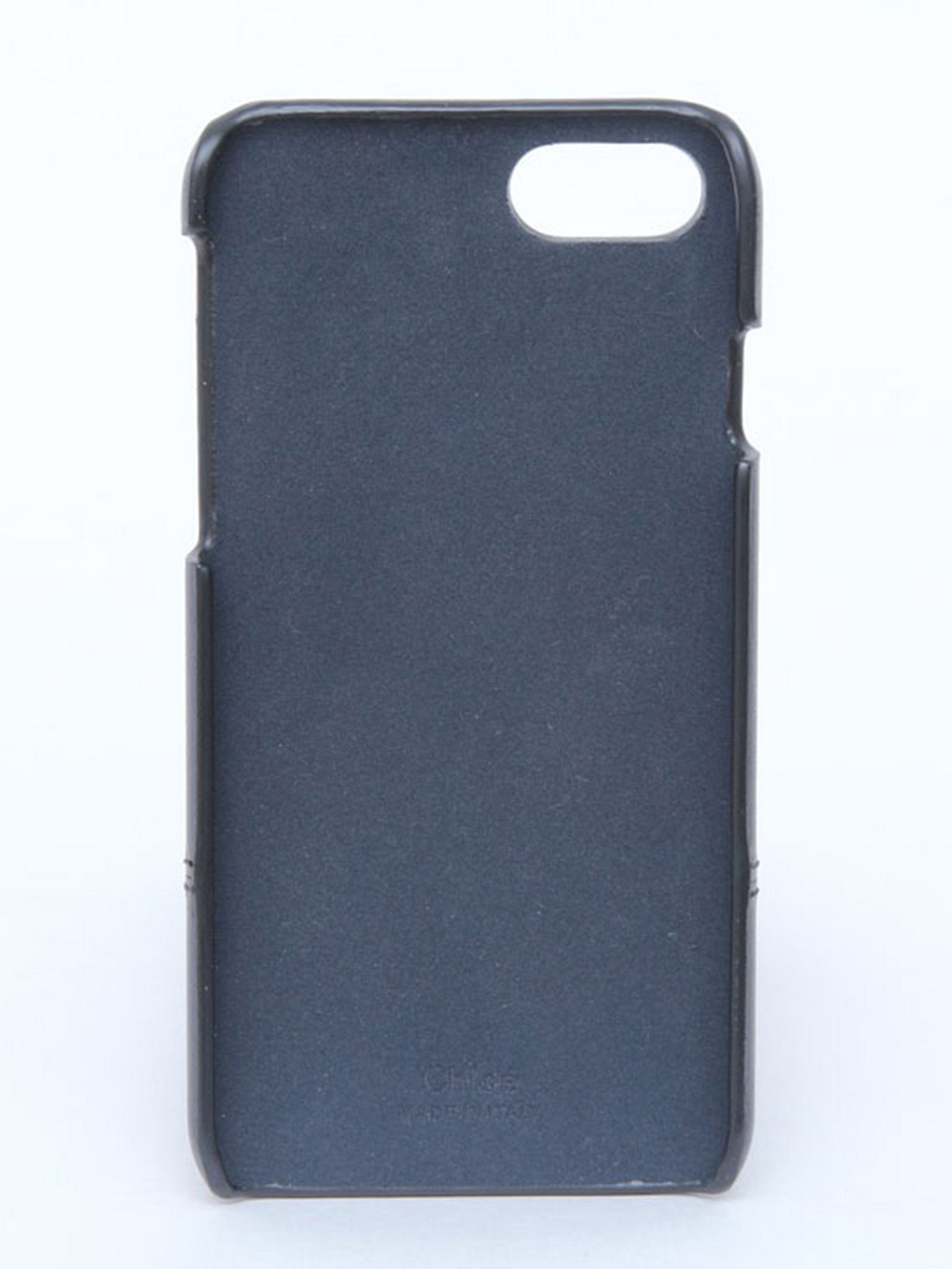Étui pour IPhone 8 avec détail doré en cuir - Full Blue