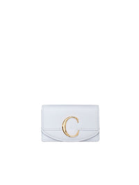 Porte-cartes C en cuir brillant - Nuage Léger