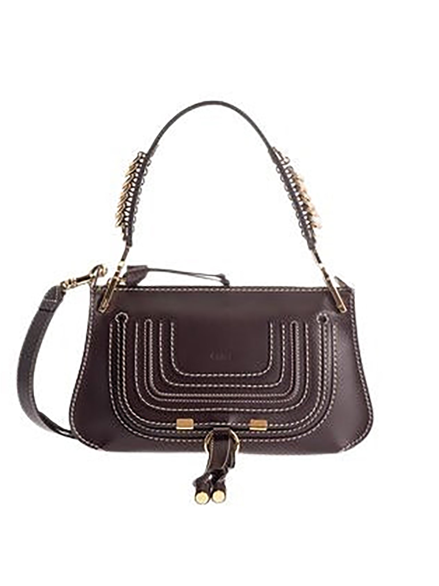 Sac à bandoulière Marcie en cuir - Black Raisin