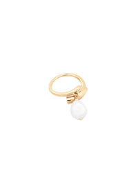 Bague Darcey en laiton - Pearl