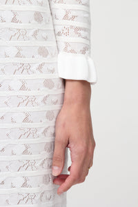Robe marinière en maille pointelle - Lait Iconique