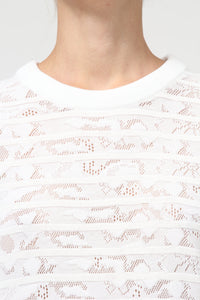 Robe marinière en maille pointelle - Lait Iconique