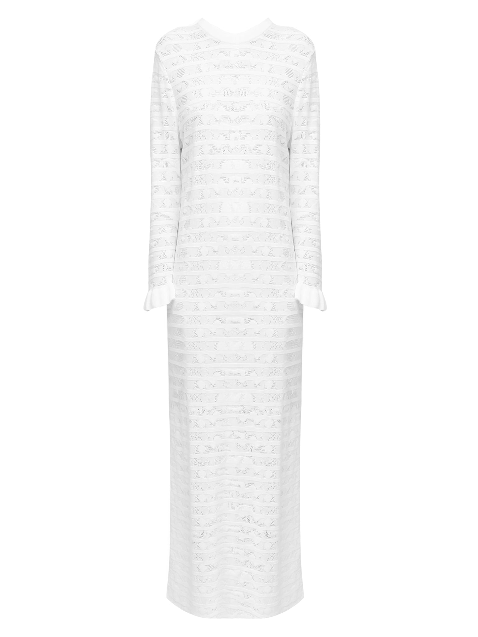 Robe marinière en maille pointelle - Lait Iconique