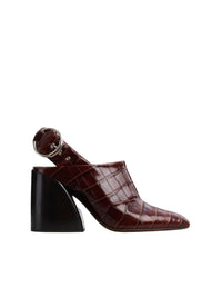 Mules Wave en cuir - Hot Tan