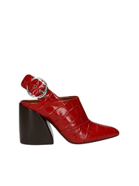Mules Wave en cuir - Earthy Red