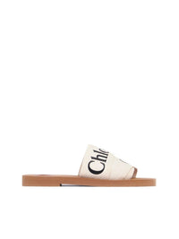 Mules plates Woody - White & Black