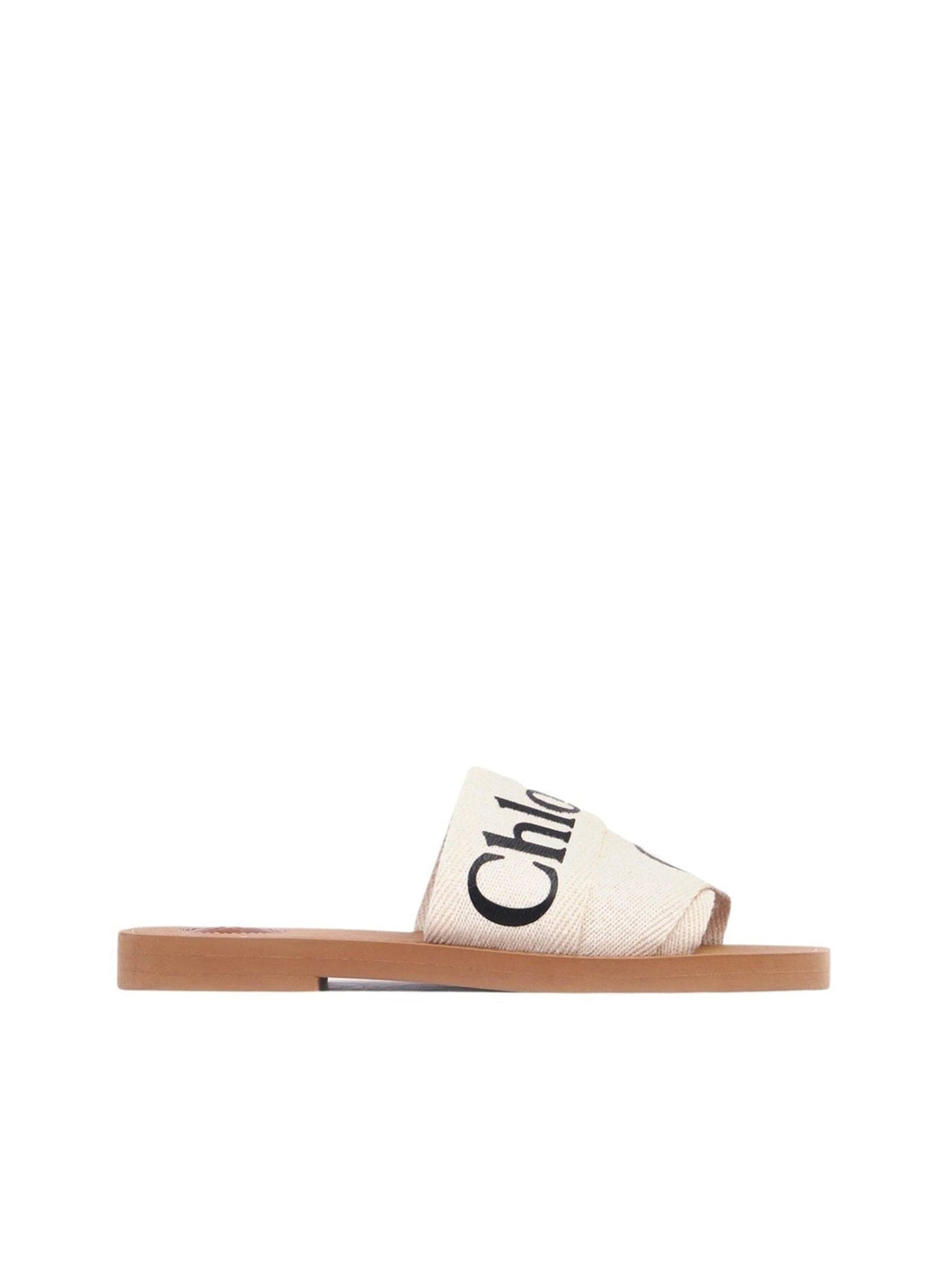 Mules plates Woody - White & Black