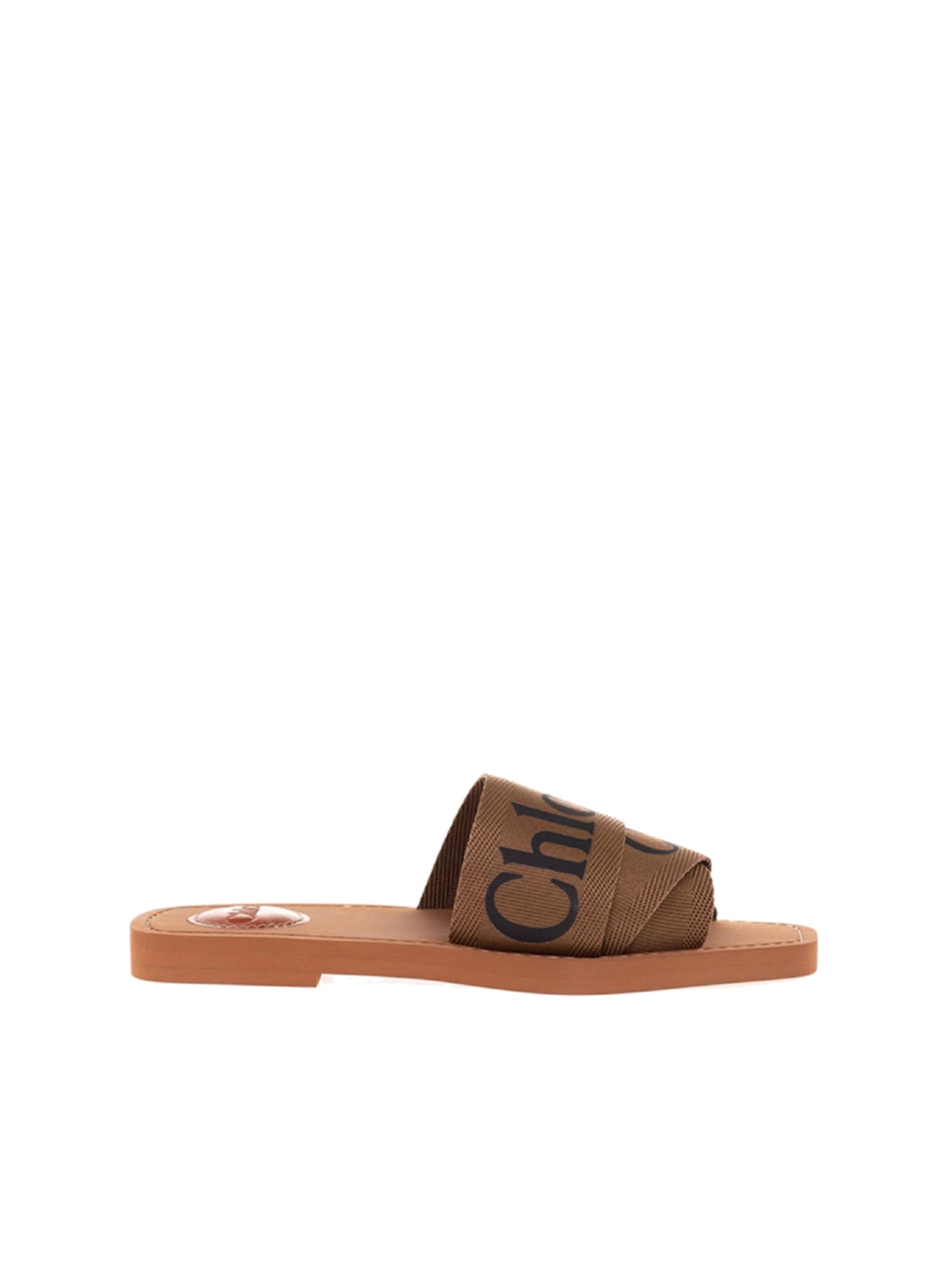 Mules plates Woody - Grove Brown