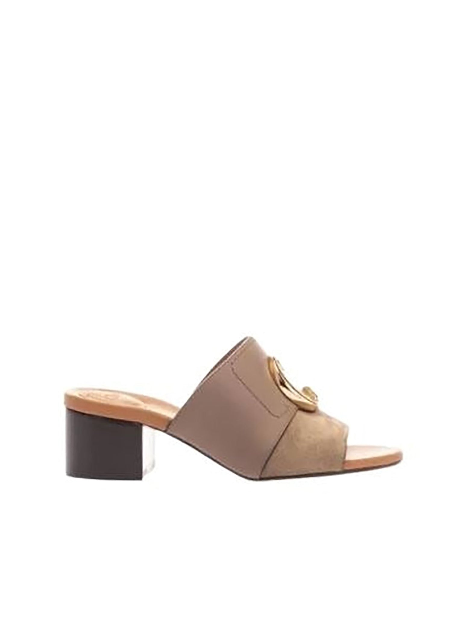 Sandales à talons Chloé C en cuir - Motty Grey