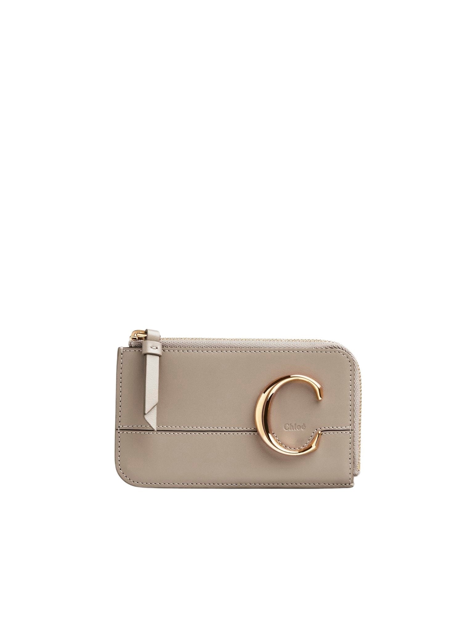 Porte-monnaie Chloé C en cuir - Motty Grey