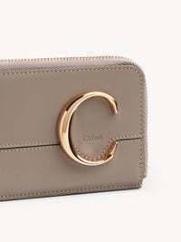 Porte-monnaie Chloé C en cuir - Motty Grey