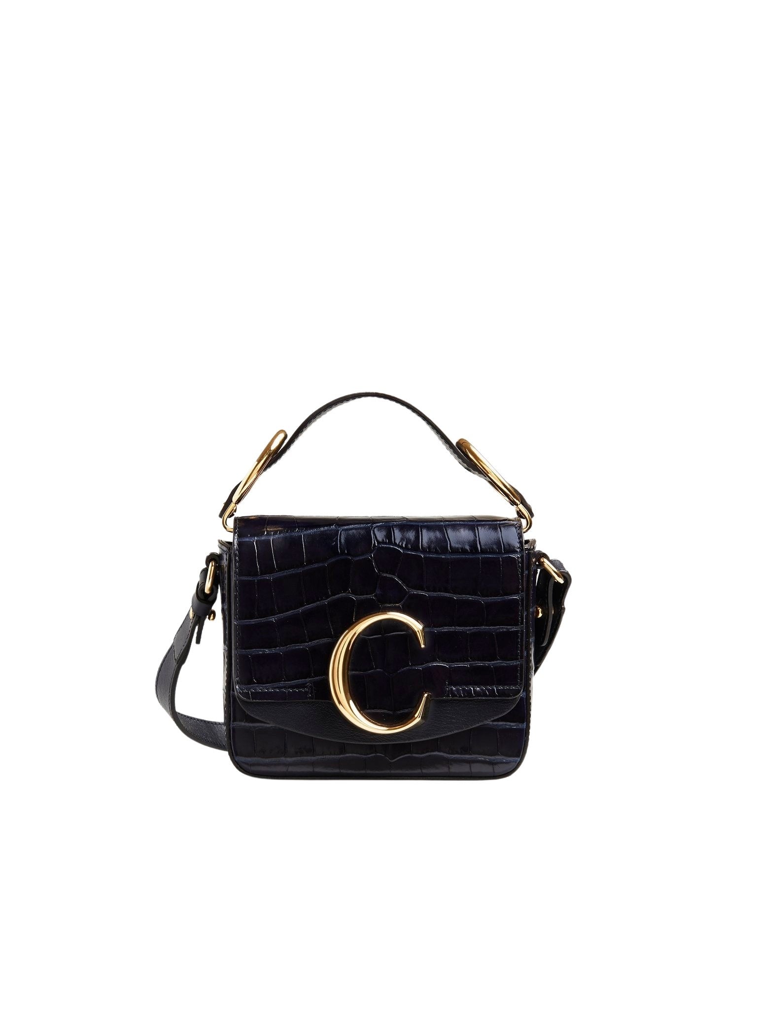 Mini sac Chloé C en cuir - Fullblue