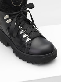 Bottines Bella en cuir - Black